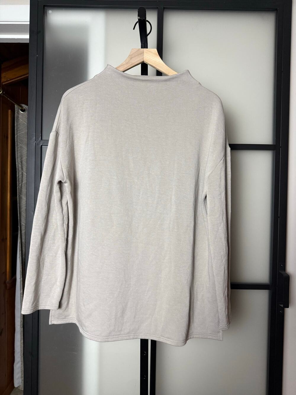 Free Fly Mock Neck Long Sleeve Performance Bamboo Pullover Top Size L